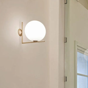 Modern Globe Wall Light for Living Room or Bedroom