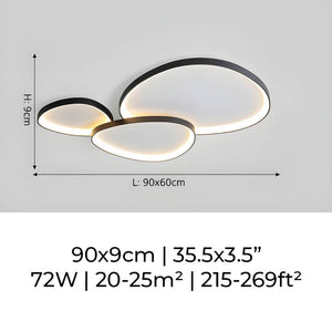 Modern LED Ceiling Light Minimalist Flush Mount Lighting Fixture