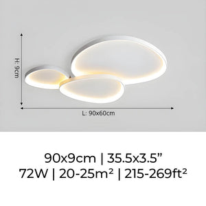 Modern LED Ceiling Light Minimalist Flush Mount Lighting Fixture