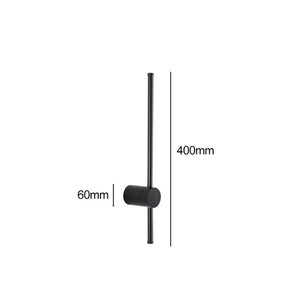 Modern LED Wall Light Minimalist Black Linear Sconce for Bedroom and Living Room