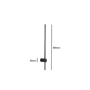 Modern LED Wall Light Minimalist Black Linear Sconce for Bedroom and Living Room