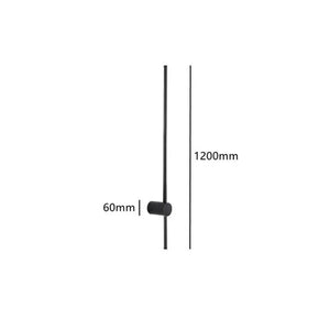 Modern LED Wall Light Minimalist Black Linear Sconce for Bedroom and Living Room