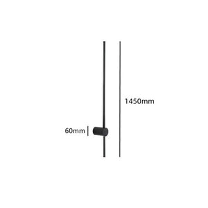Modern LED Wall Light Minimalist Black Linear Sconce for Bedroom and Living Room
