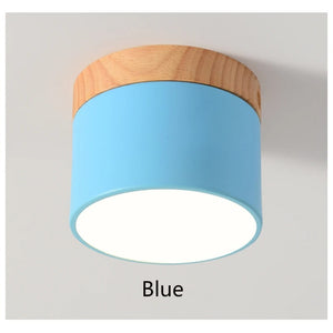 Modern Nordic Ceiling Light LED Wooden