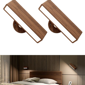 Modern Wooden Rotatable Wall Light