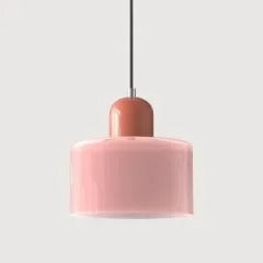 Morandi Glass Cylinder Pendant Light