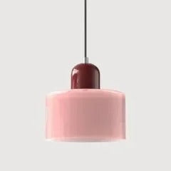 Morandi Glass Cylinder Pendant Light