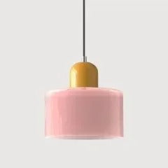 Morandi Glass Cylinder Pendant Light