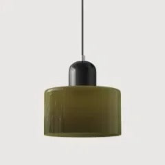 Morandi Glass Cylinder Pendant Light