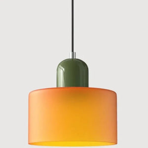 Morandi Glass Cylinder Pendant Light