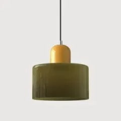Morandi Glass Cylinder Pendant Light