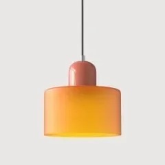 Morandi Glass Cylinder Pendant Light