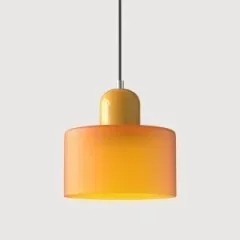 Morandi Glass Cylinder Pendant Light