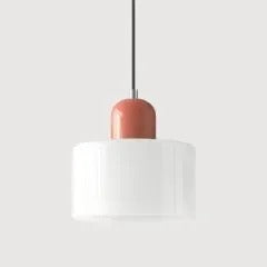 Morandi Glass Cylinder Pendant Light