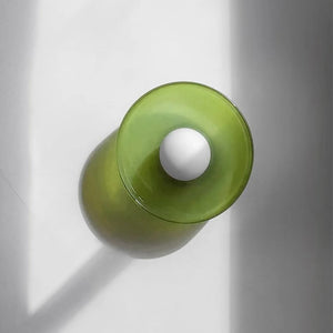 Morandi Glass Disc Orb Wall Light for Modern Interiors