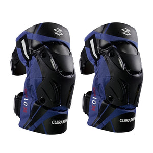 Motorcycle Knee Guards With Reflective Design, Eva Foam, Pp Shell 1005006861716722-K01-3-Polar blue