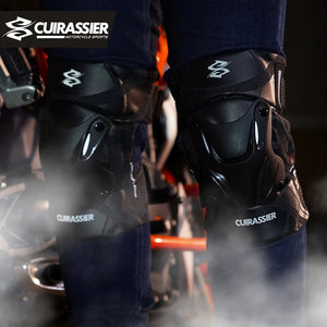 Motorcycle Knee Guards With Reflective Design, Eva Foam, Pp Shell 1005006861716722-K01-3-Polar blue