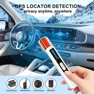 Multifunctional Hidden Camera Detector With Adjustable Sensitivity And Led Lights 1005009655686840-Black