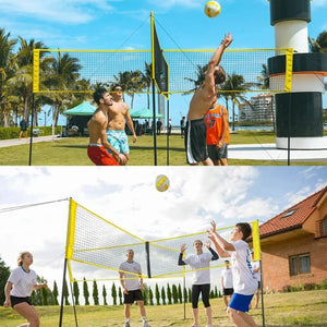 Multi-Player Cross Volleyball Net for Team Training