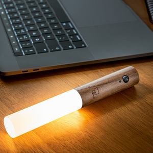Wooden Motion Sensor Wall Light USB Rechargeable