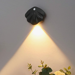 Motion Sensor Shell LED Wall Light USB Rechargeable Night Lamp