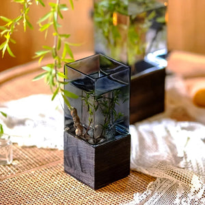 Nordic Acrylic Vase With Base For Table Centerpieces And Decor 1005010510011759-12x30cm