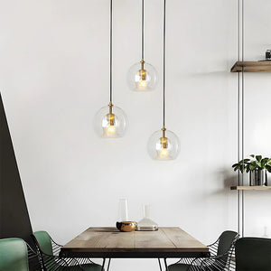 Modern Chic Spherical Glass Pendant Light