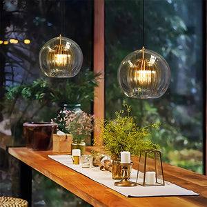 Modern Chic Spherical Glass Pendant Light