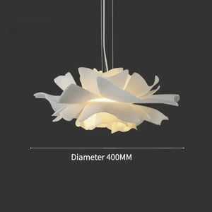 Nordic White Flower Pendant Light Modern Ceiling Fixture