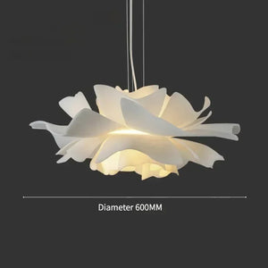 Nordic White Flower Pendant Light Modern Ceiling Fixture