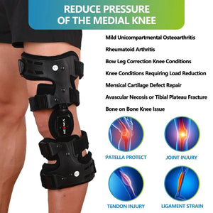 Oa Unloader Knee Brace With Adjustable Rom And Varus Valgus Correction 1005009717360645-Left