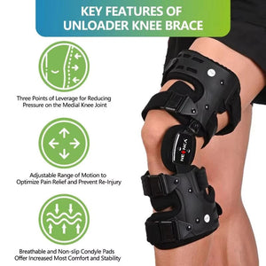 Oa Unloader Knee Brace With Adjustable Rom And Varus Valgus Correction 1005009717360645-Left