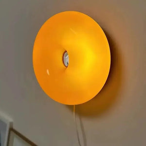 Orange Donut Wall Light with LED Touch Control