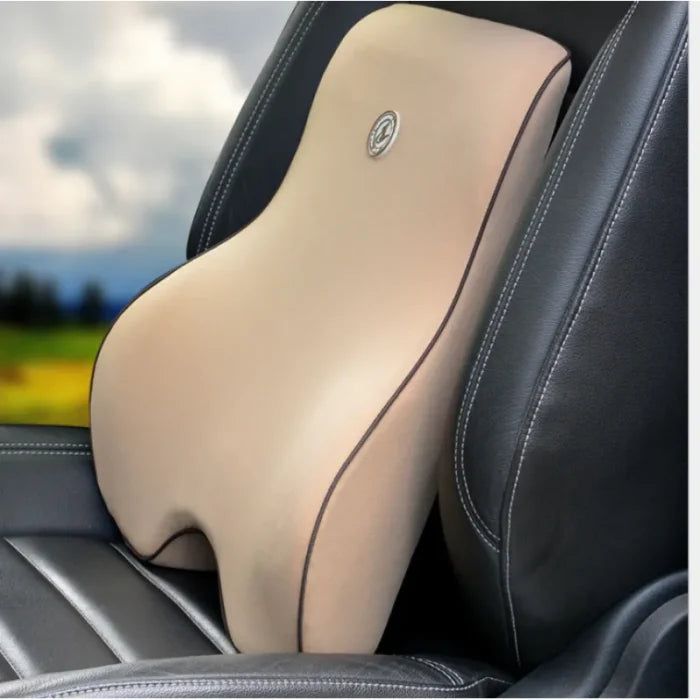Ergonomic Memory Foam Lumbar and Neck Support Cushion Set