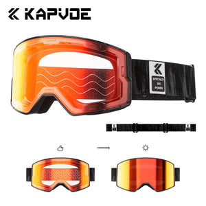 Otg Magnetic Double Lens Ski Goggles Uv400 Anti Fog Eyewear 1005008041853700-05