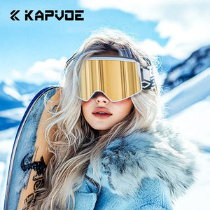 Otg Magnetic Double Lens Ski Goggles Uv400 Anti Fog Eyewear 1005008041853700-05