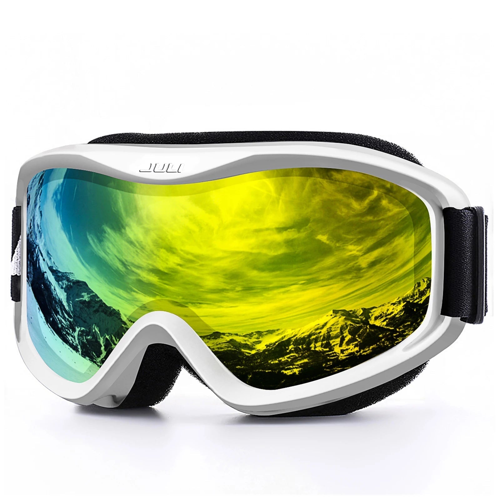 Otg Ski Goggles Double Lens Anti Fog Uv400 Helmet Compatible Strap 32848676645-C1 Vermillion Red
