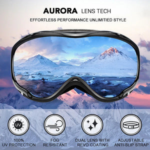 Otg Ski Goggles With Uv400 Protection And Anti Fog Double Lens 32964110241-C3 MIRROR