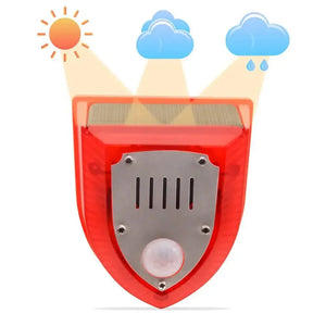 Outdoor Solar Motion Sensor Security Siren Alarm With Flashing Light 1005007039704315-al