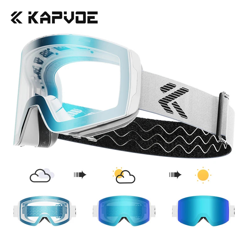 Photochromic Magnetic Ski Goggles With Anti Fog Uv400 Lenses 1005007360922362-Photochromic-RE-01