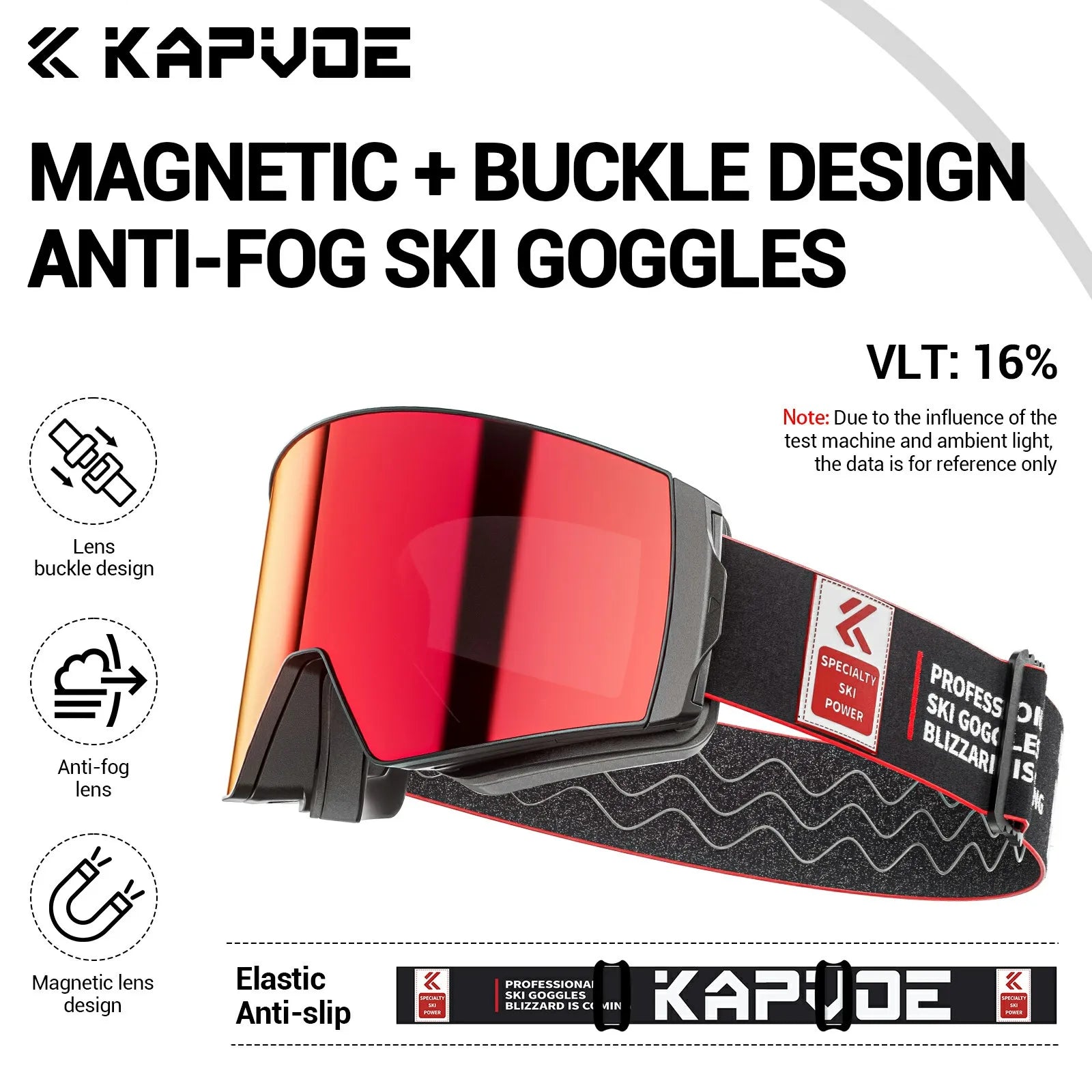 Photochromic Otg Ski Goggles With Magnetic Lens Uv400 Anti Fog 1005008169217334-DZ-K721-Q-01