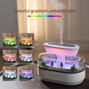 Raindrop Aroma Humidifier Essential Oil Diffuser With Colorful Light White Noise 1005010114636148-US