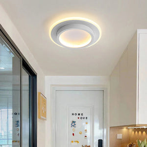 Modern Round Ring Metal Acrylic Ceiling Light