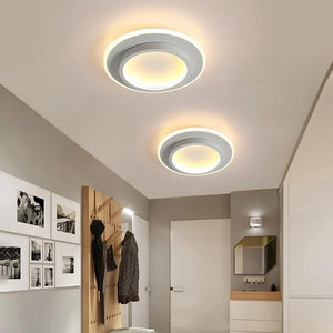 Modern Round Ring Metal Acrylic Ceiling Light