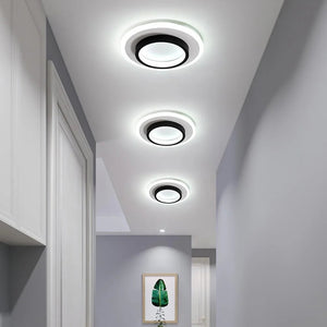 Modern Round Ring Metal Acrylic Ceiling Light