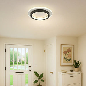 Modern Round Ring Metal Acrylic Ceiling Light