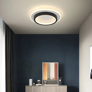 Modern Round Ring Metal Acrylic Ceiling Light