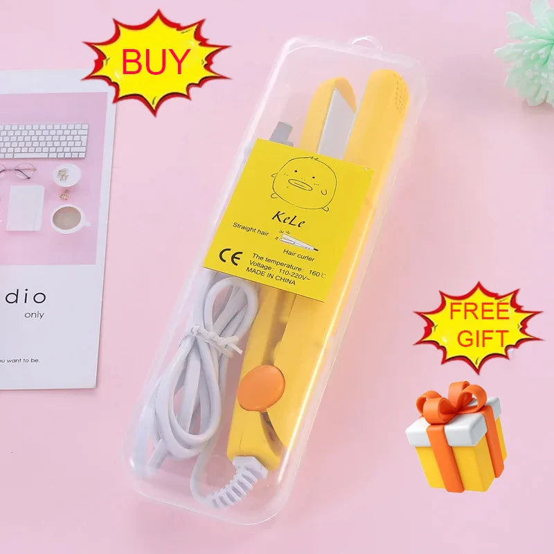 Mini Dual Voltage Hair Straightener & Curler