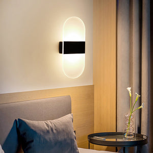 Modern LED Wall Light Acrylic and Iron Design