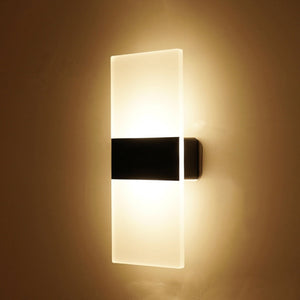 Modern LED Wall Light Acrylic and Iron Design